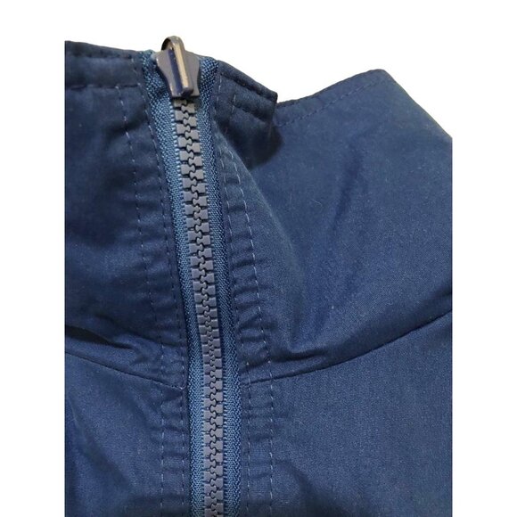 "Planet Earth" Mens Blue & Black Hooded Jacket Reversible - Picture 4 of 11